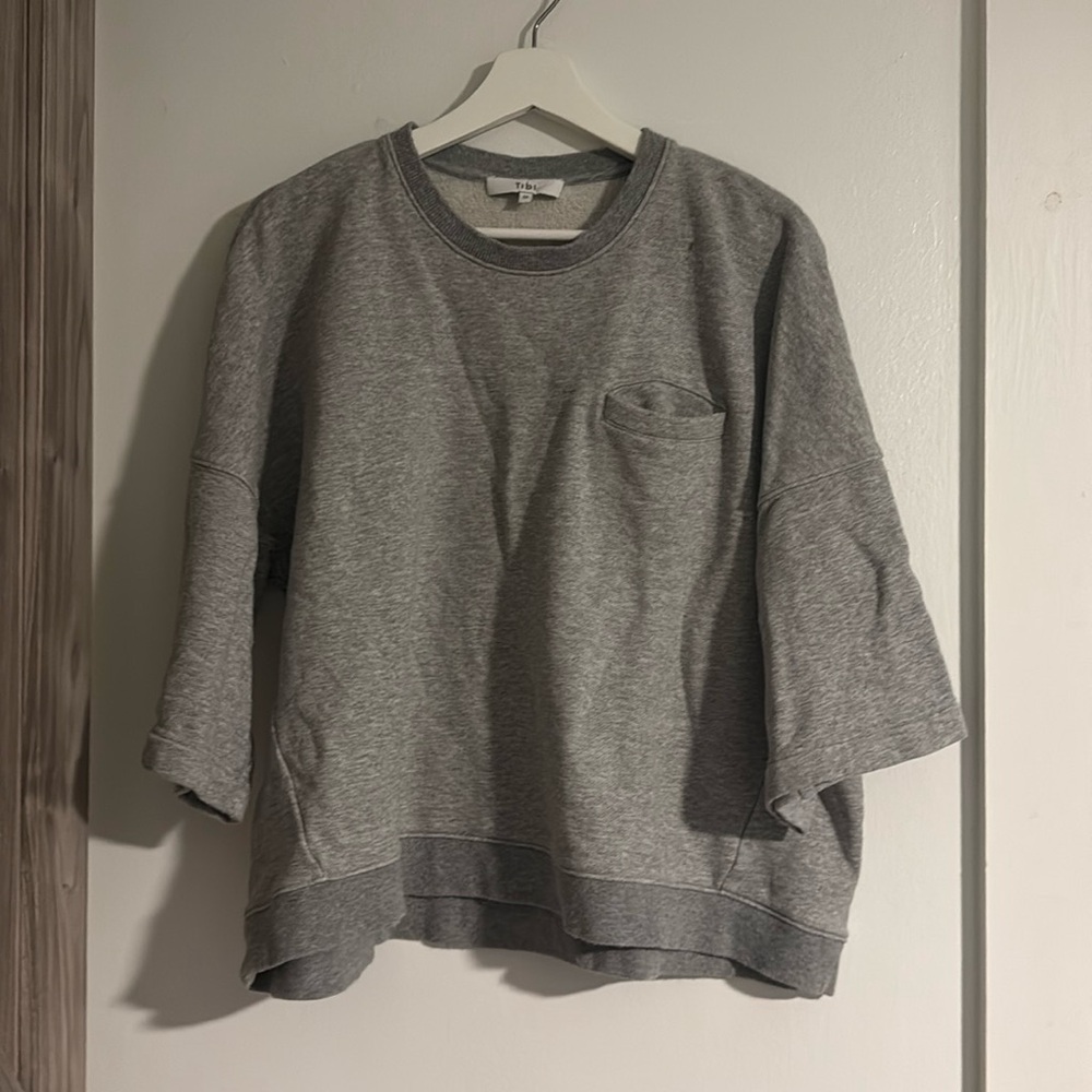 Tibi sweatshirt tee grey medium